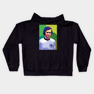 Franz Beckenbauer Wpap Art Kids Hoodie